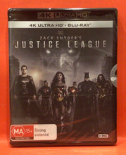 Load image into Gallery viewer, JUSTICE LEAGUE (ZACK SNYDER EDITION)   -  4K ULTRA HD + BLU-RAY  (NEW/ SEALED)
