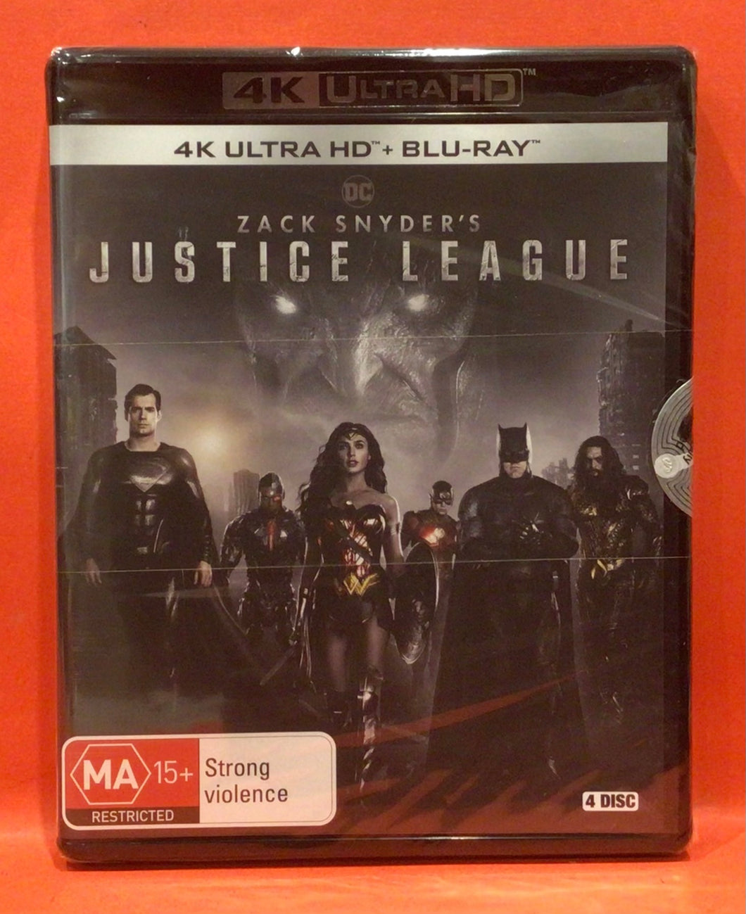 JUSTICE LEAGUE (ZACK SNYDER EDITION)   -  4K ULTRA HD + BLU-RAY  (NEW/ SEALED)