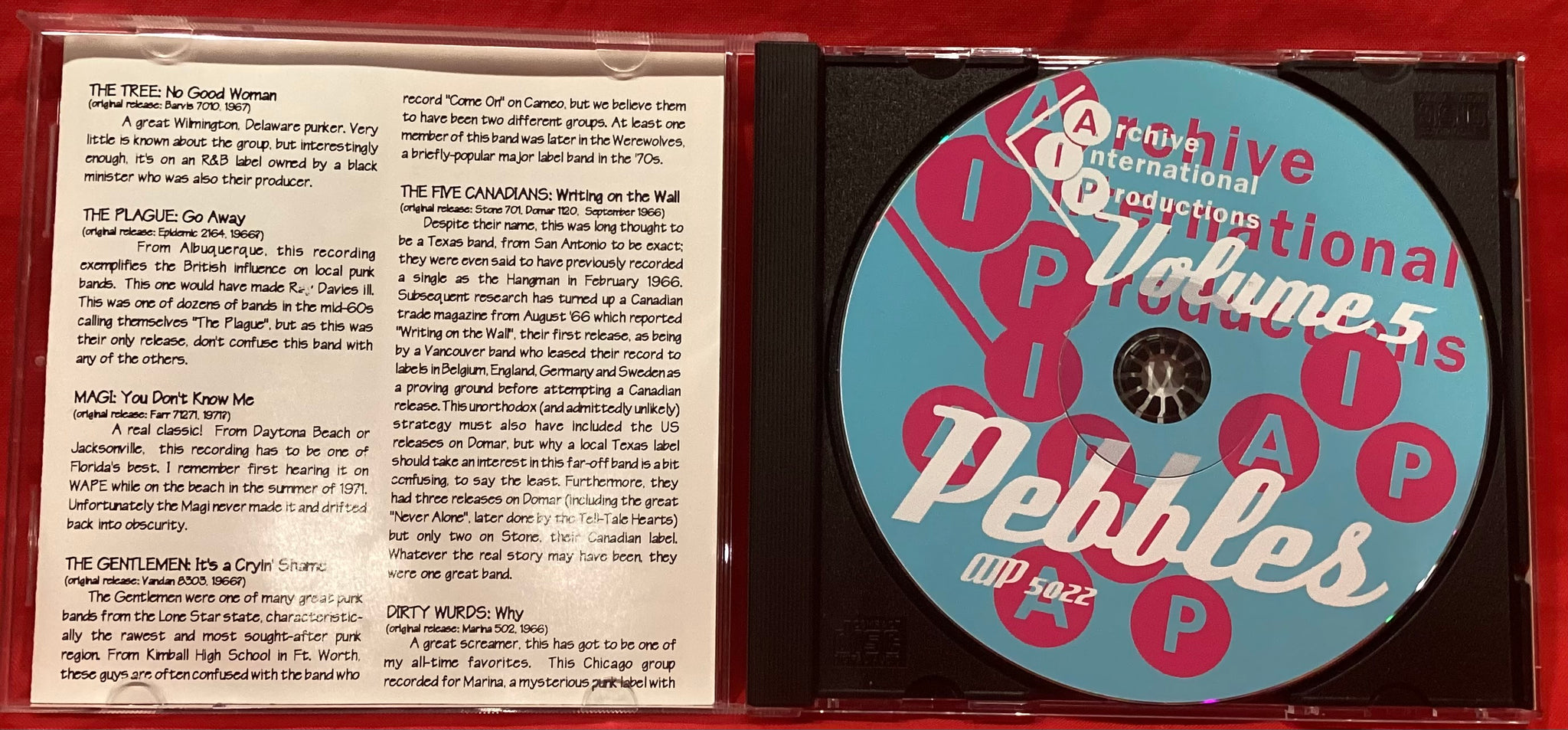 PEBBLES - VOLUME 5 - VARIOUS CD – Dixon Recycled Records