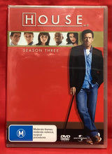 Load image into Gallery viewer, HOUSE M.D.  - SEASON THREE - DVD (NEW/ SEALED)
