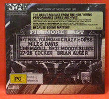 Load image into Gallery viewer, NEIL YOUNG AND CRAZY HORSE - LIVE AT THE FILLMORE EAST 1970  - CD /DVD  (NEW/ SEALED)
