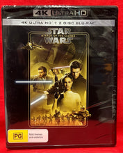 Load image into Gallery viewer, STAR WARS - ATTACK OF THE CLONES -  4K ULTRA HD  &amp; 2 DISC BLU-RAY (NEW/ SEALED)

