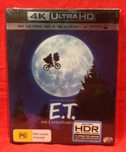 Load image into Gallery viewer, E.T. THE EXTRA-TERRESTRIAL   -  4K ULTRA HD  &amp; BLU-RAY (NEW/ SEALED)
