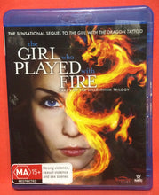 Load image into Gallery viewer, THE GIRL WHO PLAYED WITH FIRE  - BLU RAY (SEALED)
