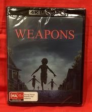 Load image into Gallery viewer, WEAPONS  -  4K ULTRA HD   (NEW/ SEALED)
