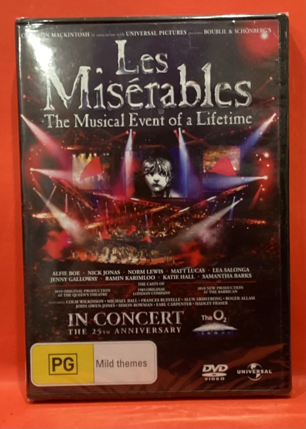 LES MISERABLES - IN CONCERT 25TH ANNIVERSARY  - DVD (NEW/ SEALED)