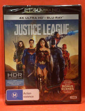 Load image into Gallery viewer, JUSTICE LEAGUE  - 2 DISCS -  4K ULTRA HD  &amp; BLU-RAY (NEW/ SEALED)
