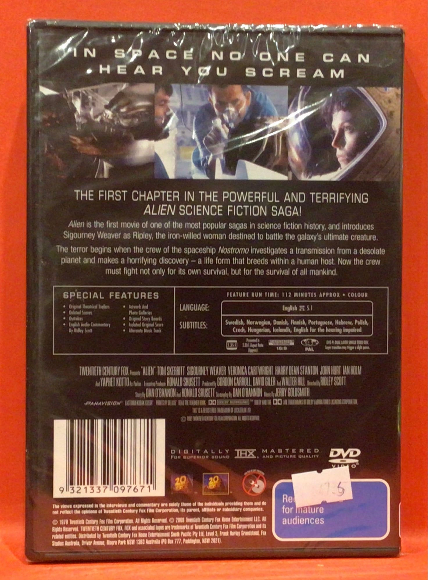 ALIEN - DVD (NEW/ SEALED) – Dixon Recycled Records