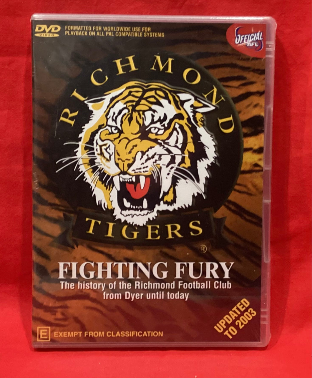 RICHMOND TIGERS - FIGHTING FURY - DVD (NEW/ SEALED)