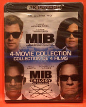 Load image into Gallery viewer, MIB - MEN IN BLACK - 4 MOVIE COLLECTION -  4K ULTRA HD  (NEW/ SEALED)
