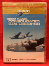 Load image into Gallery viewer, GREAT PLANES: CONSOLIDATED B-24 LIBERATOR     - DVD (NEW / SEALED)
