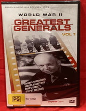 Load image into Gallery viewer, WORLD WAR II - GREATEST GENERALS VOLUME 1  - DVD (NEW/ SEALED)
