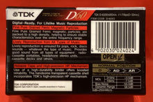 Load image into Gallery viewer, TDK D60 - 3 PACK - BLANK CASSETTES - (NEW)
