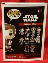 Load image into Gallery viewer, FUNKO POP!  - GENERAL LEIA - STAR WARS #107  - NEW IN BOX

