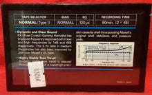 Load image into Gallery viewer, MAXELL UD 90 MINUTE - BLANK CASSETTE  - NEW/ SEALED
