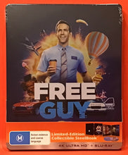 Load image into Gallery viewer, FREE GUY  -  4K ULTRA HD &amp; BLU-RAY  -  STEELBOOK (NEW/ SEALED)

