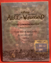 Load image into Gallery viewer, ALICE IN WONDERLAND (BURTON) BLU RAY/ DVD  - COMMEMORATIVE EDITION (NEW/ SEALED)
