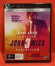Load image into Gallery viewer, JOHN WICK - CHAPTER  3 - PARABELLUM - 2 DISCS -  4K ULTRA HD  &amp; BLU-RAY (NEW/ SEALED)
