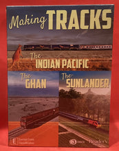 Load image into Gallery viewer, MAKING TRACKS - AUSTRALIA&#39;S GREATEST TRAIN JOURNEYS - 3 DISCS - DVD (NEW /SEALED)
