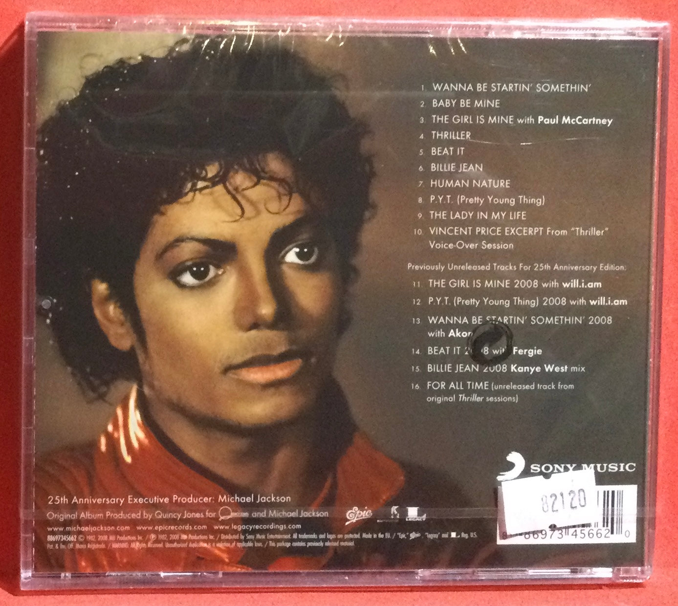 MICHAEL JACKSON - THRILLER -25TH ANNIVERSARY - CD (NEW/ SEALED