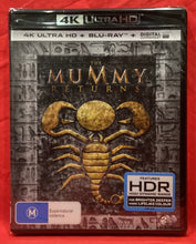 Load image into Gallery viewer, THE MUMMY RETURNS  - 4K HULTRA HD &amp; BLU-RAY (NEW/ SEALED)
