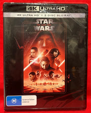 Load image into Gallery viewer, STAR WARS - THE LAST JEDI  -  4K ULTRA HD  &amp; 2 DISC BLU-RAY (NEW/ SEALED)
