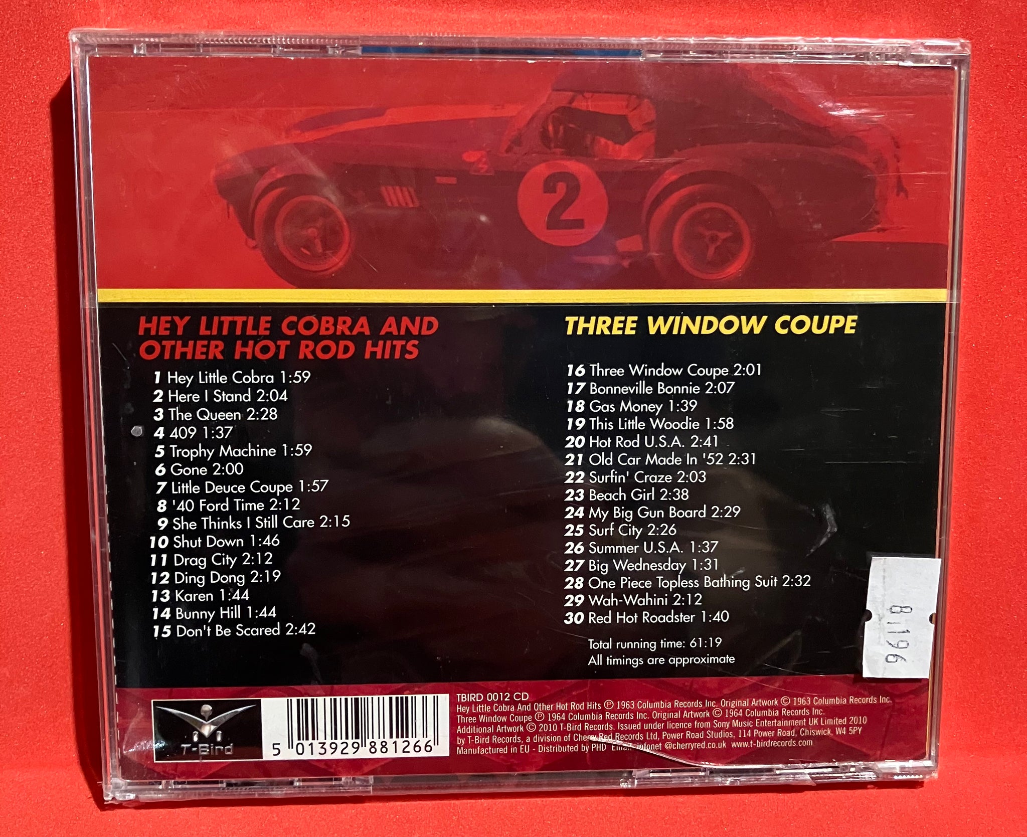 THE RIP CHORDS - 2 ALBUMS HEY LITTLE COBRA & THREE WINDOW COUPE CD (SE –  dixonrecycled