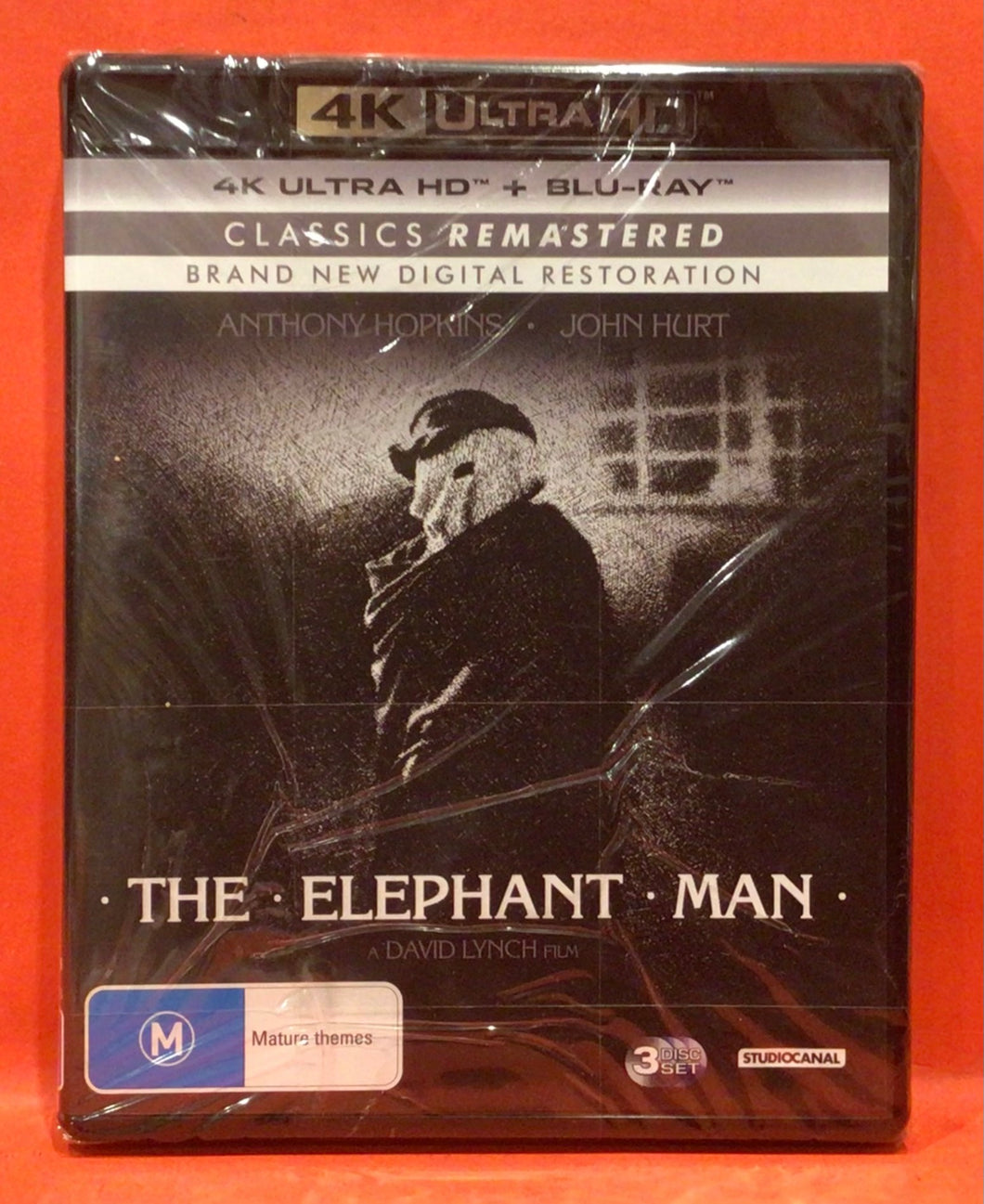 THE ELEPHANT MAN  - 3 DISCS -  4K ULTRA HD  & BLU-RAY (NEW/ SEALED)