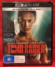 Load image into Gallery viewer, TOMB RAIDER   -  4K ULTRA HD &amp; BLU-RAY  (NEW/ SEALED)
