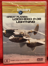 Load image into Gallery viewer, GREAT PLANES: LOCKHEED P-38 LIGHTNING - DVD (NEW / SEALED)
