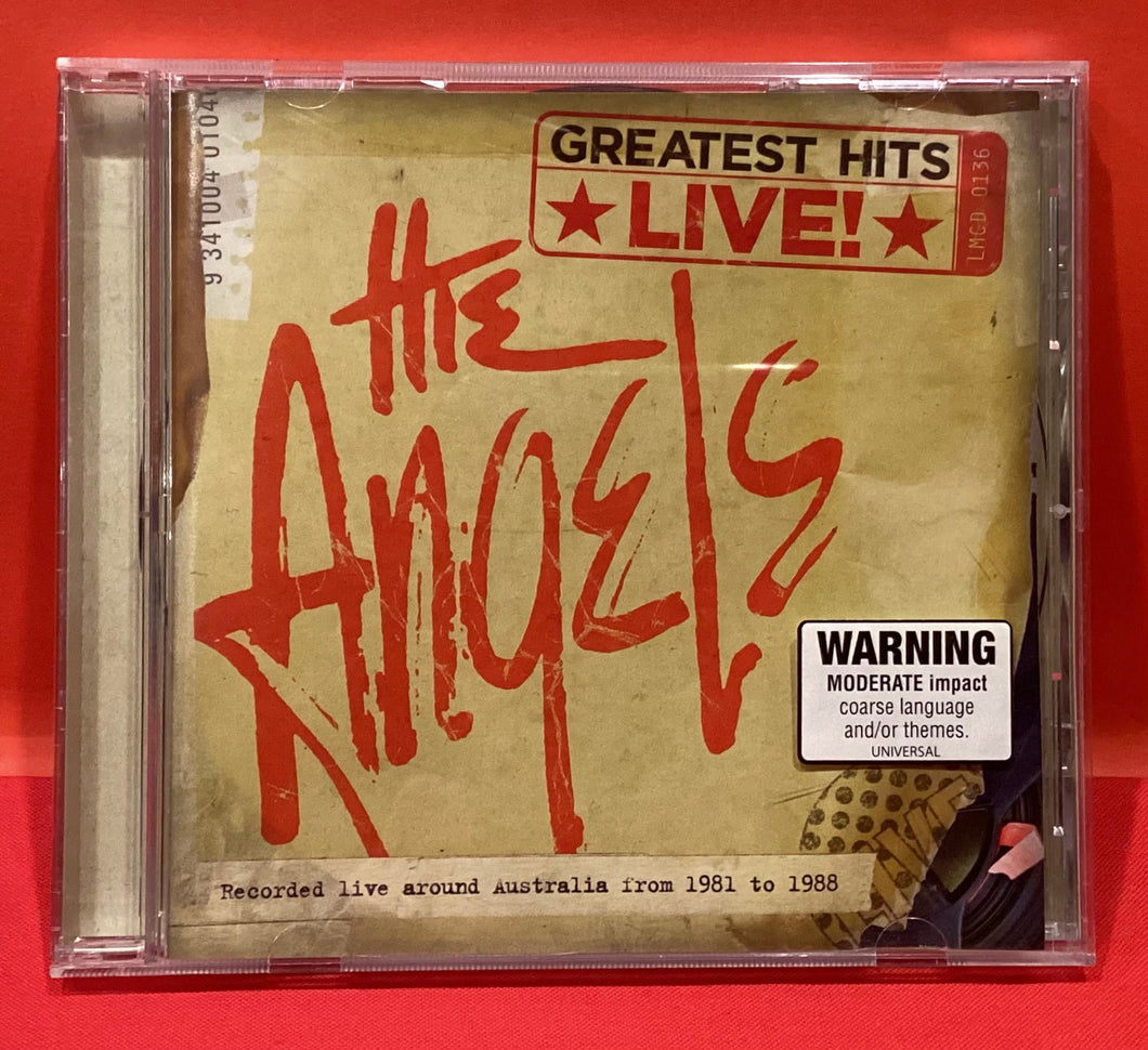 THE ANGELS - GREATEST HITS LIVE   - CD