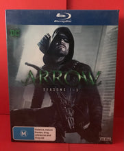 Load image into Gallery viewer, ARROW - SEASONS 1-5 - 20 BLU-RAY DVD DISCS (SEALED)
