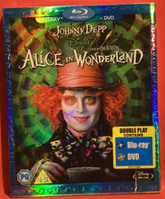 Load image into Gallery viewer, ALICE IN WONDERLAND (BURTON) BLU RAY/ DVD  - COMMEMORATIVE EDITION (NEW/ SEALED)
