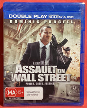 Load image into Gallery viewer, ASSUALT ON WALL STREET - BLU-RAY &amp; DVD (NEW / SEALED)
