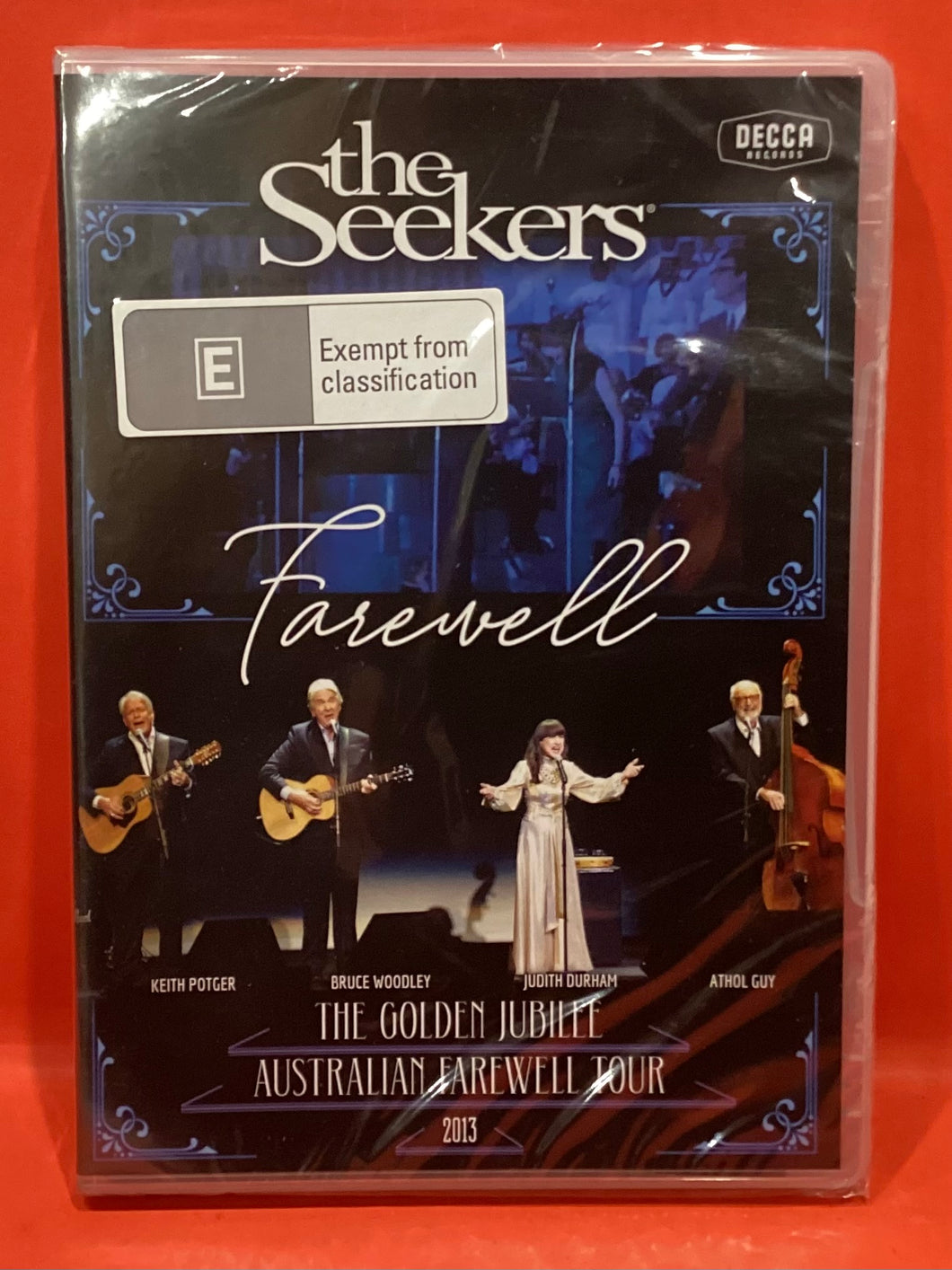 THE SEEKERS - FAREWELL - GOLDEN JUBILEE AUSTRALIAN TOUR 2013  - DVD (NEW / SEALED))