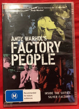 Load image into Gallery viewer, ANDY WARHOL&#39;S FACTORY PEOPLE - DVD (NEW / SEALED)
