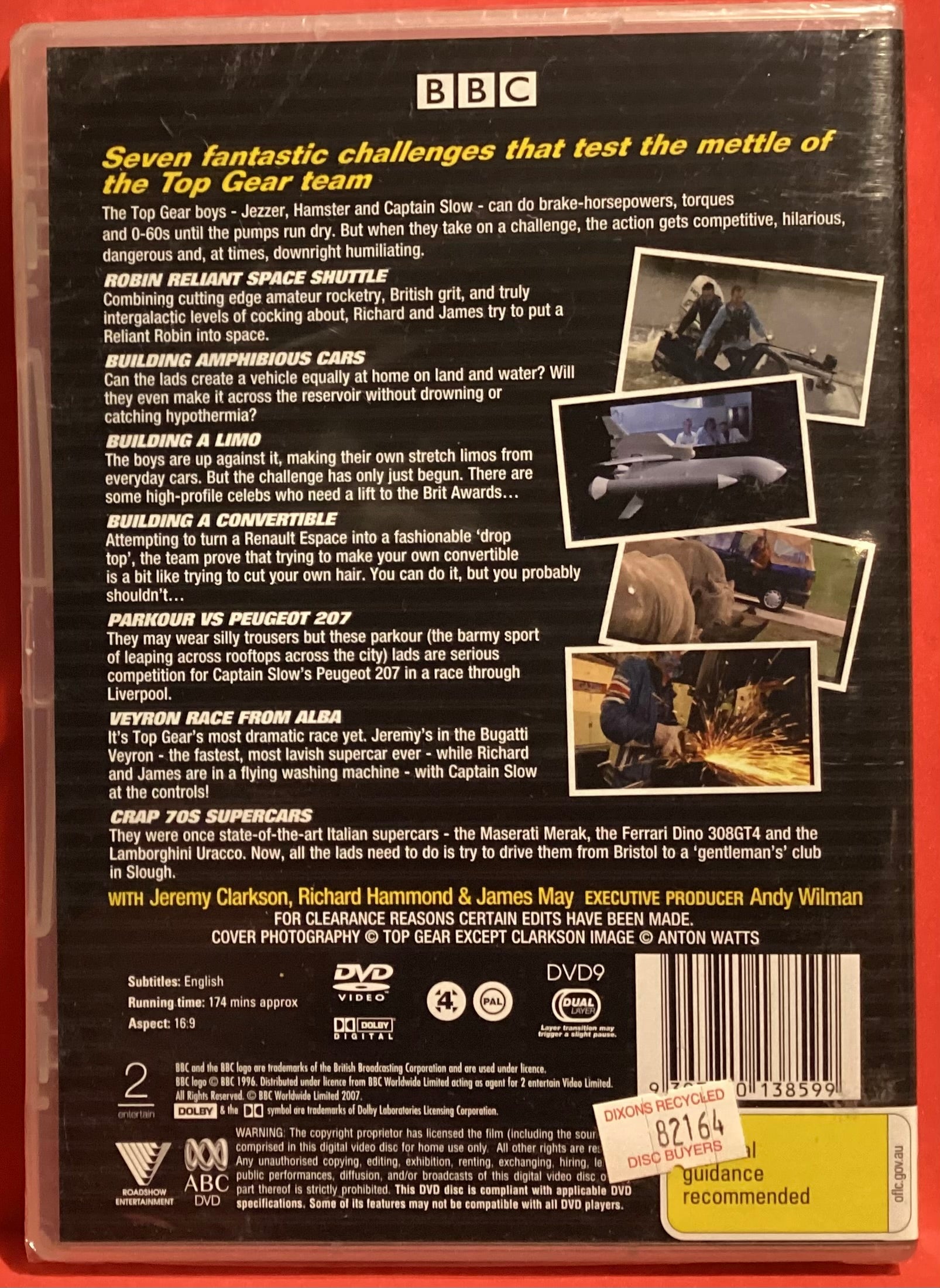 top gear uk dvd TOP GEAR - THE CHALLENGES