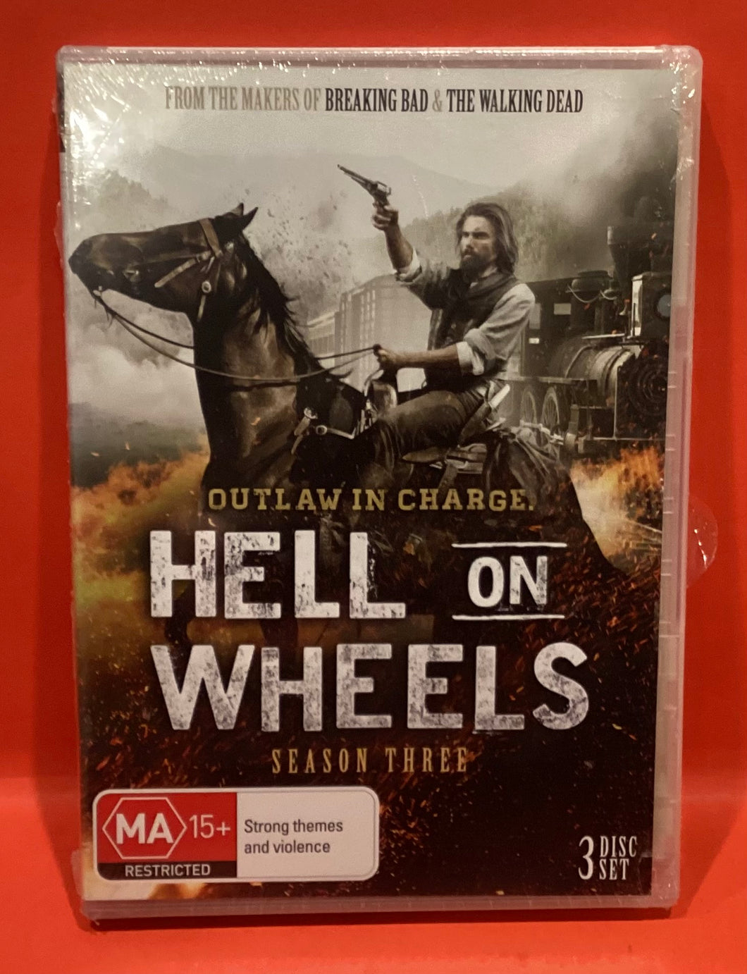 HELL ON WHEELS - SEASON 3   - 3 DISC DVD (NEW/ SEALED)