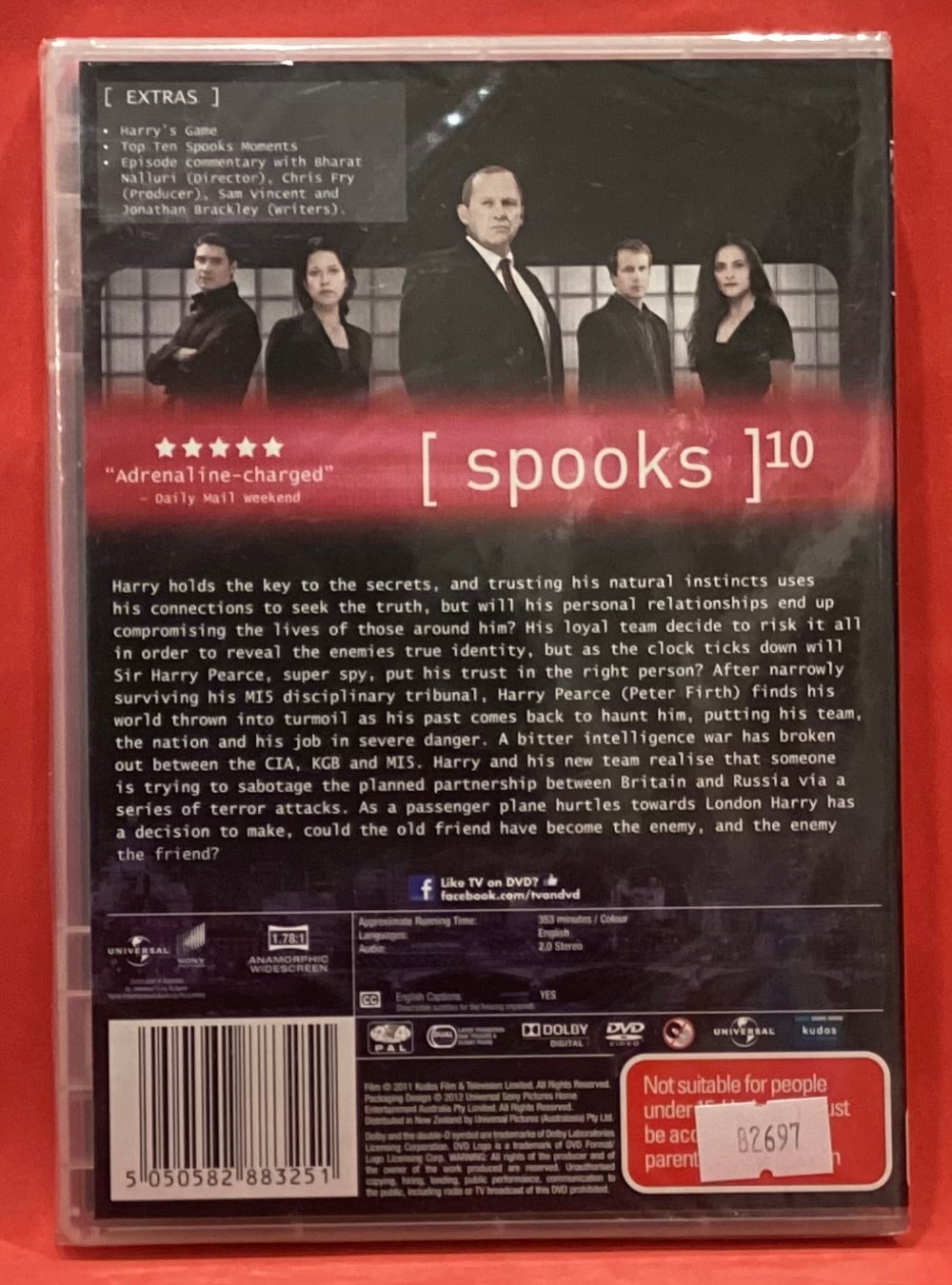 SPOOKS SERIES 10 - FINAL SERIES - 3 DISC DVD (NEW / SEALED