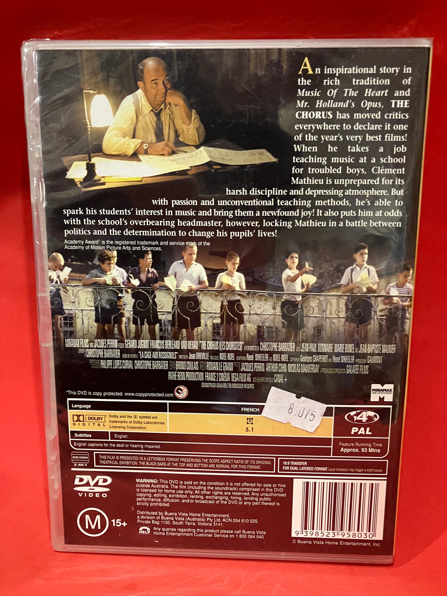 THE CHORUS (LES CHORISTES) DVD -SEALED – Dixon Recycled Records