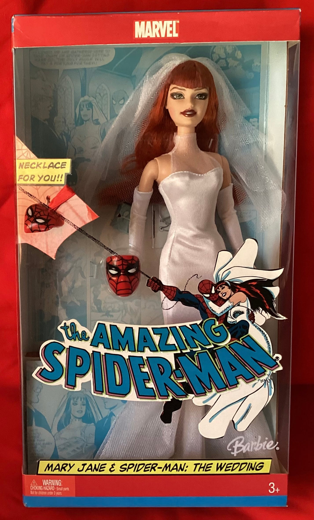 BARBIE - MARY JANE & SPIDER-MAN: THE WEDDING - MARVEL 2005 - NEW IN BOX