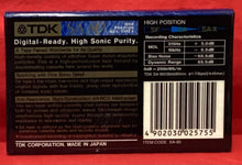 Load image into Gallery viewer, TDK SA90   -   BLANK CASSETTE (NEW/ SEALED)
