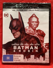 Load image into Gallery viewer, BATMAN &amp; ROBIN   -  4K ULTRA HD &amp; BLU-RAY   (NEW/ SEALED)

