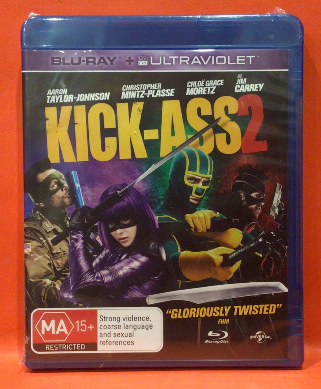 KICK-ASS 2  - BLU-RAY (NEW/ SEALED)