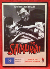 Load image into Gallery viewer, THE SAMURAI - SEASON TEN - CONTEST OF DEATH    - 3 DISCS DVD
