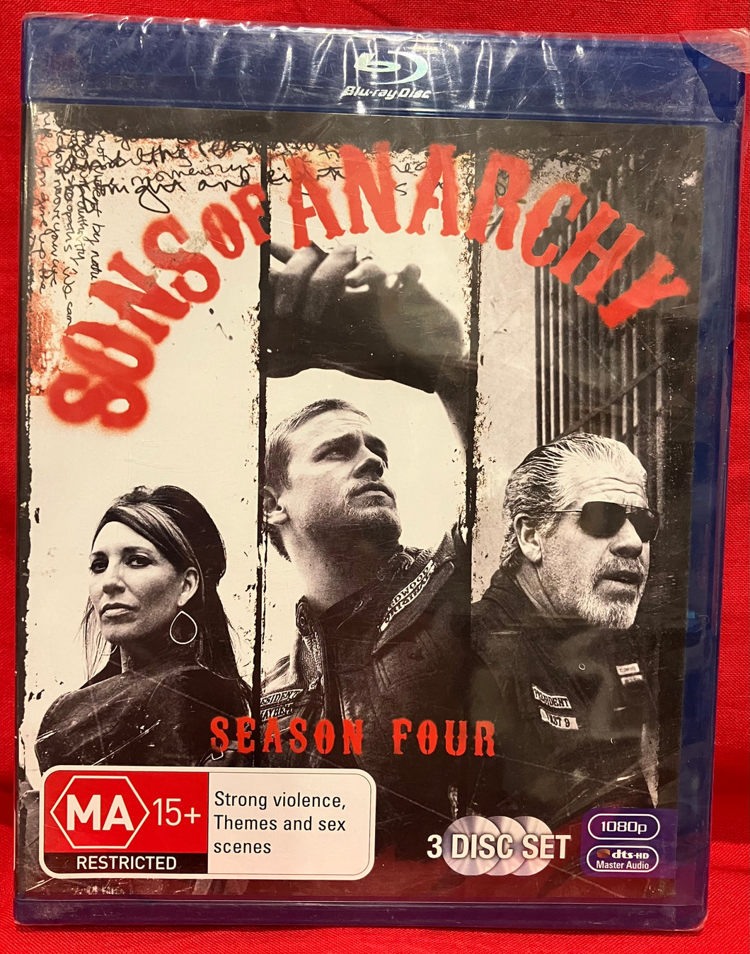 SONS OF ANARCHY - SEASON 4 - 3 DISCS BLU-RAY (NEW/SEALED)