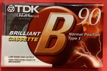 Load image into Gallery viewer, TDK B90 -  BLANK CASSETTE - BRAND NEW
