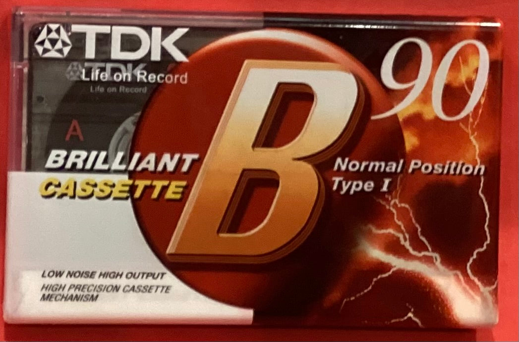 TDK B90 -  BLANK CASSETTE - BRAND NEW