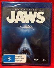 Load image into Gallery viewer, JAWS - 4OTH ANNIVERSARY EDITION - BLU-RAY (NEW/ SEALED)
