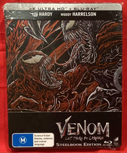 Load image into Gallery viewer, VENOM - LET THERE BE CARNAGE   -  4K ULTRA HD &amp; BLU-RAY  -  STEELBOOK (NEW/ SEALED)
